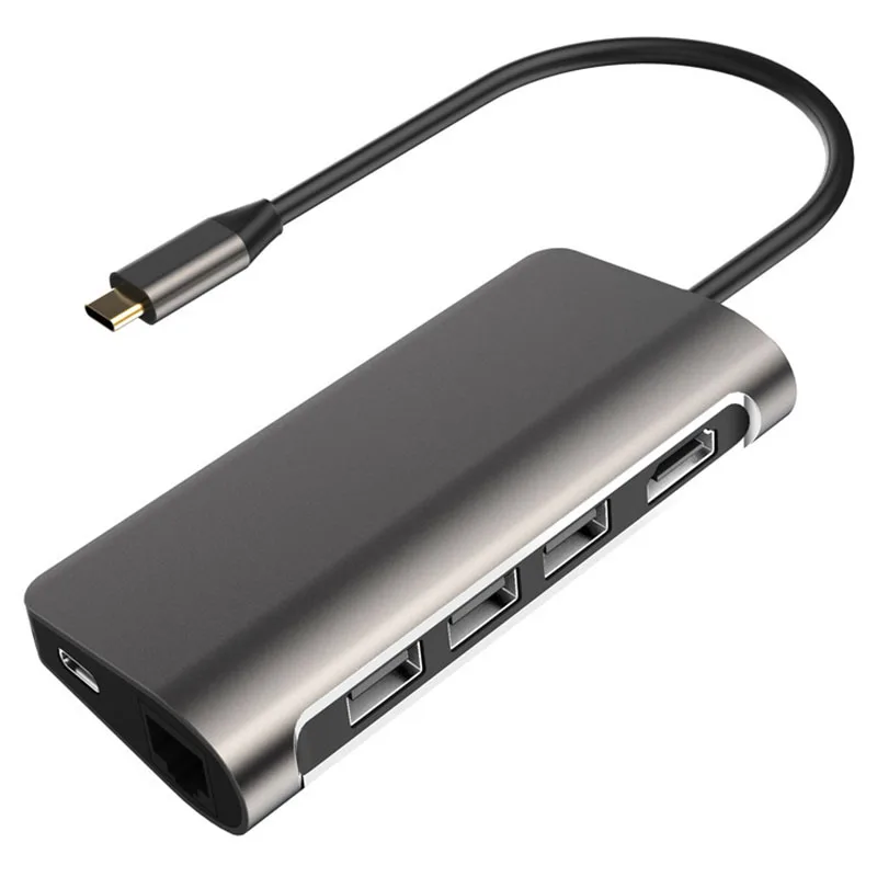 USB C док станция для ноутбука 3 0 HDMI RJ45 Gigabit PD Fealushon MacBook Samsung Galaxy S9/S8/S8 + Type C|Док-станции