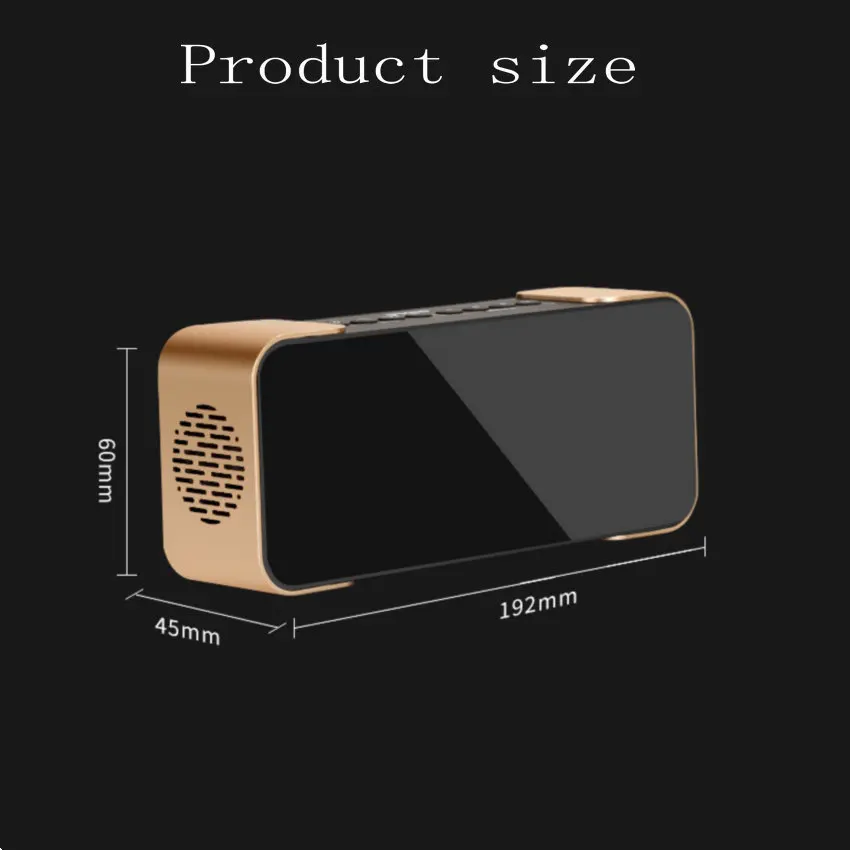 Портативный Беспроводной Bluetooth Динамик pth-305 с FM-Радио будильник Поддержка AUX IN