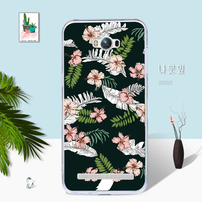 Для Asus Zenfone Max ZC550KL чехол TPU Мягкий силиконовый задняя крышка для 5.5 &quotЦветочный