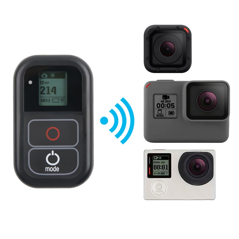 Водонепроницаемый wifi Пульт дистанционного управления для Gopro Hero7 Hero6 Hero5 Hero4 Hero3+ для Go Pro Hero 7 6 5 4 Session аксессуары для спортивной камеры