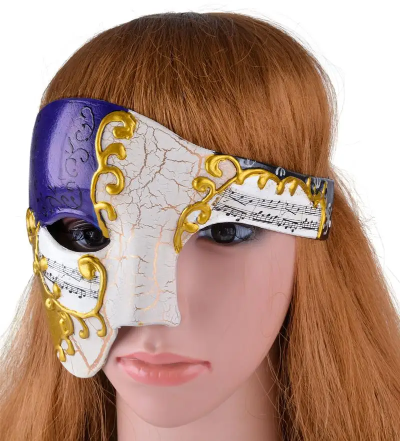 Винтажная дизайнерская мужская маска FunPa для вечеринки Мужская крутая полумаска