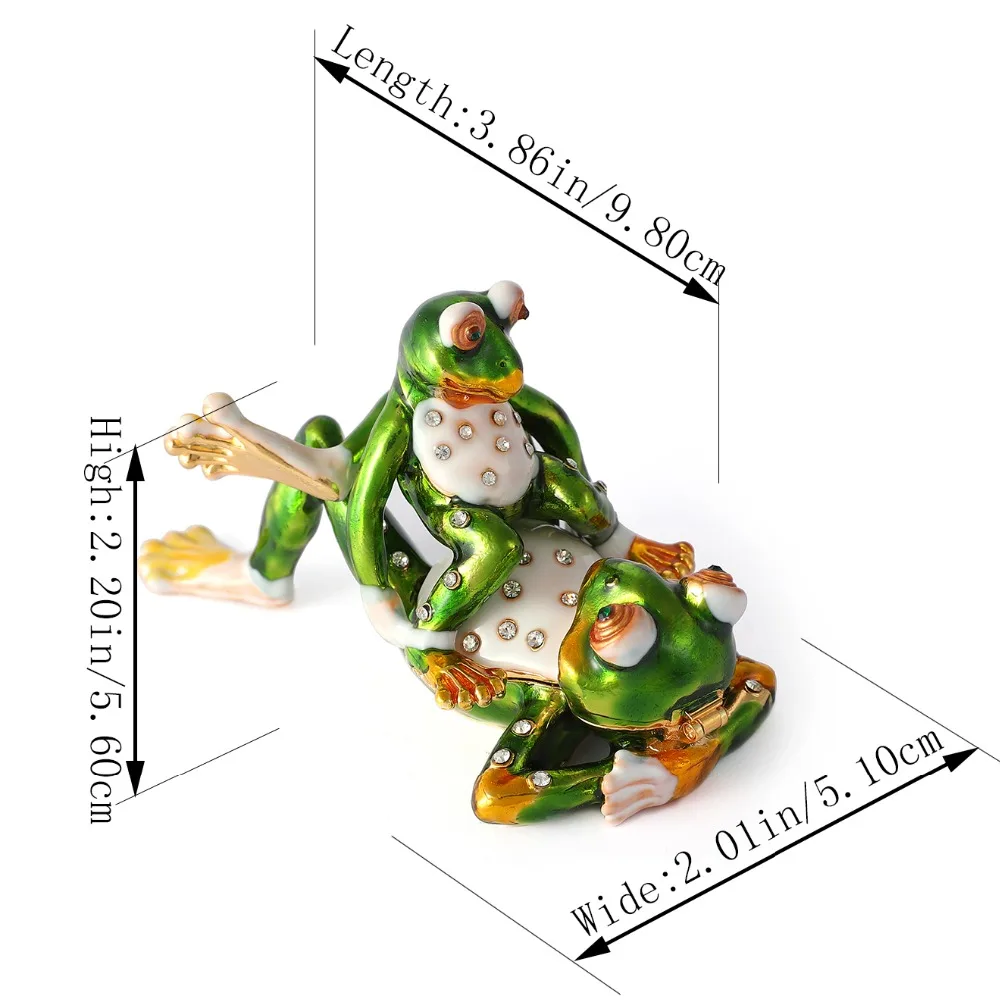 

FLETCHER Brand Metal Craft Double Frog Home Decoration