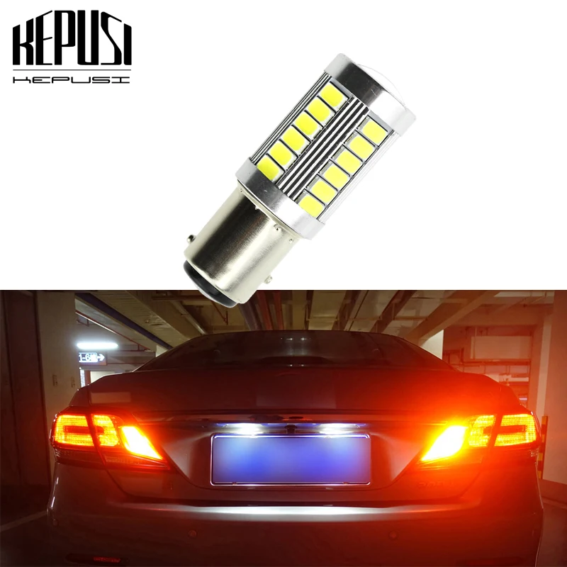 1 шт. 1157 P21/5 Вт BAY15D 33SMD 5630 автомобилей светодио дный стоп сигнальные лампы для passat b6