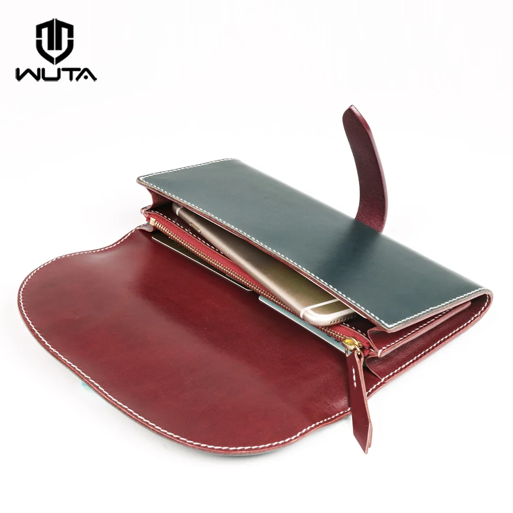 WUTA 969 оригинальный дизайн DIY Кожа ремесло Длинный кошелек шаблон прозрачный
