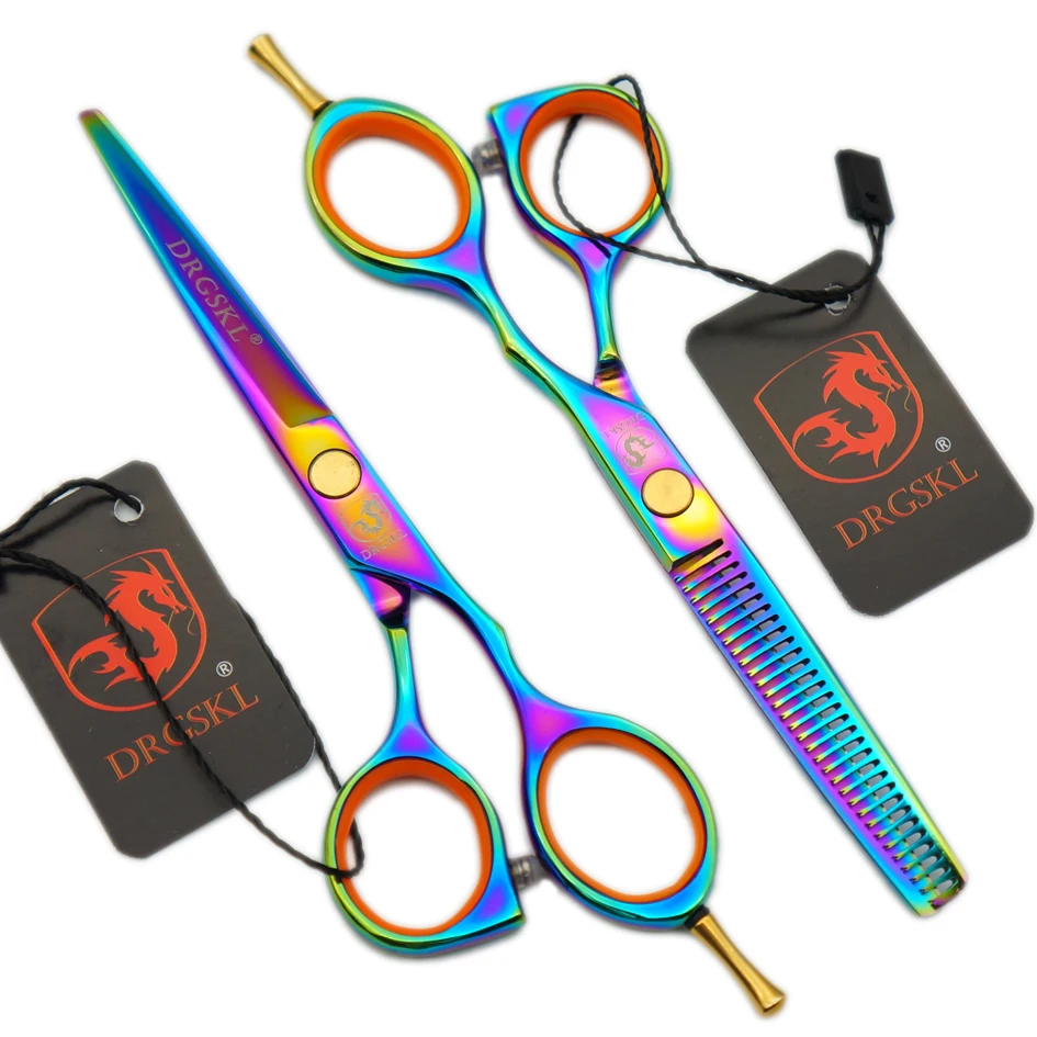 DRGSKL известные Парикмахерские ножницы высокого качества rainbow Mirracolor 5 дюймов