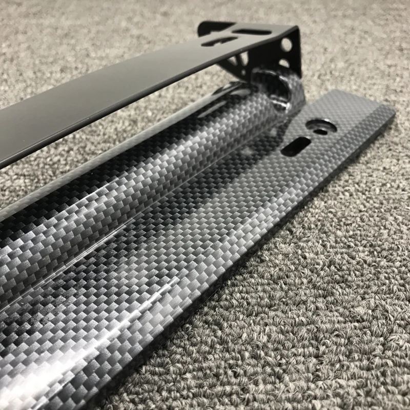 JEAZEA Universal Carbon Fiber Adjustable Number License Plate Frame Holder Bracket Hold Mount Relocator for VW Audi Ford | Автомобили и