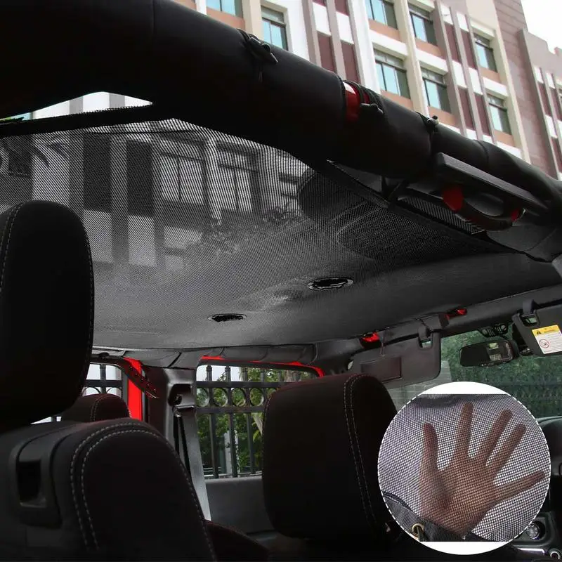 Прочная Солнцезащитная УФ шторка защитная сетка Крышка для 4 дверей Jeep Wrangler JK &amp