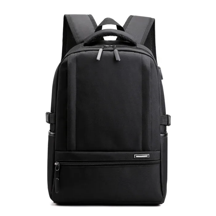 black FengDong waterproof school bags for boys usb book bag teen girl school backpack schoolbag kids back pack laptop bags for men - Color: black