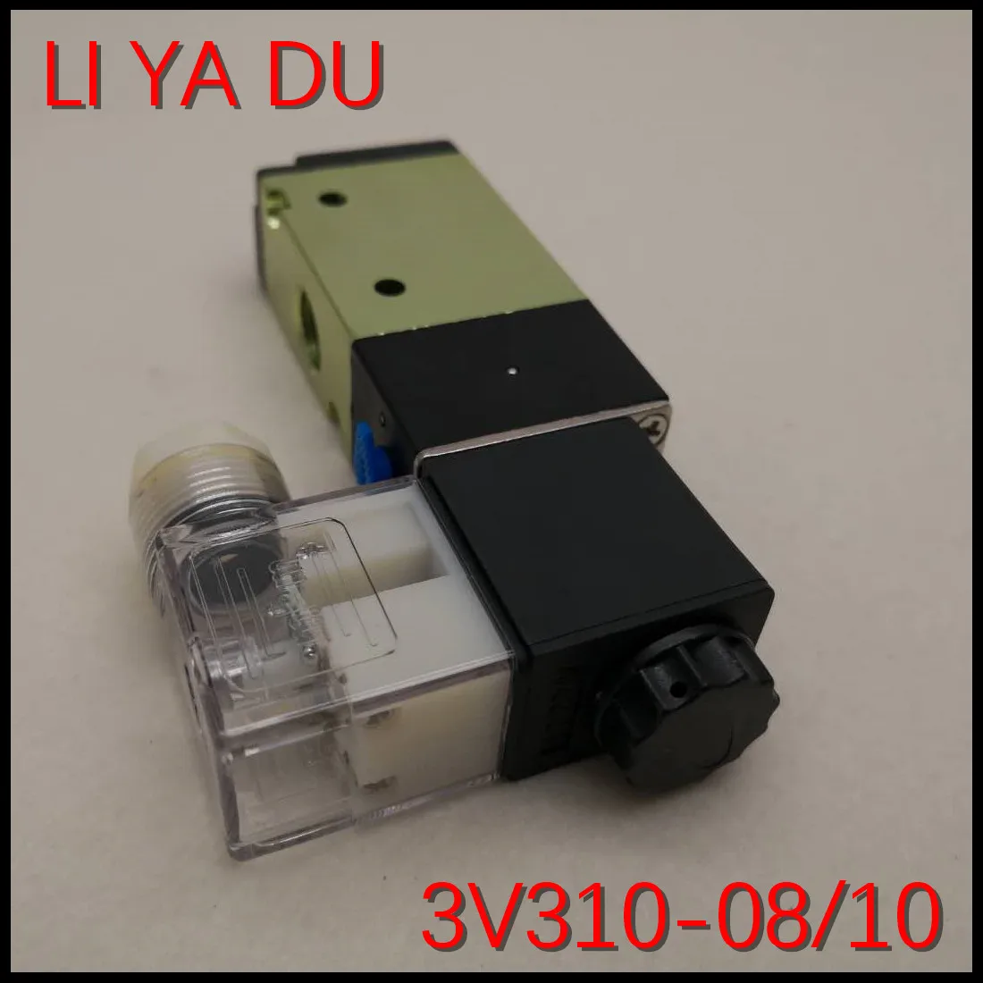 Пневматический электромагнитный клапан 3V310-08 G1/4 3V310-10 G3/8 алюминиевый сплав 3 порта