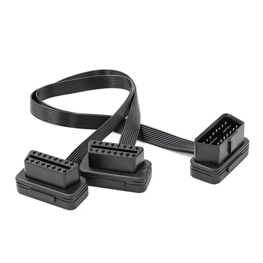 Сканер OBD2 l0418 16 контактный переходник с одного разъема на два Y образный