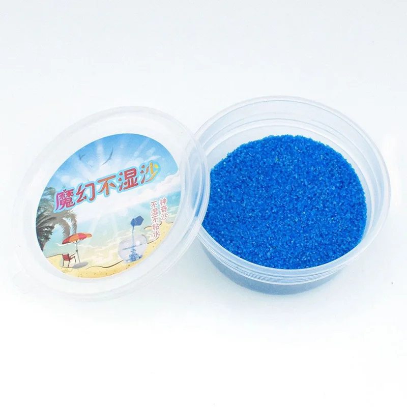 Blue 45G DIY Not Wet Magic Sand Non-Toxic Handmade Toys Children Education Toys Novelty Color Magic Space Sand Funny Boys Girls Toys - Цвет: Blue