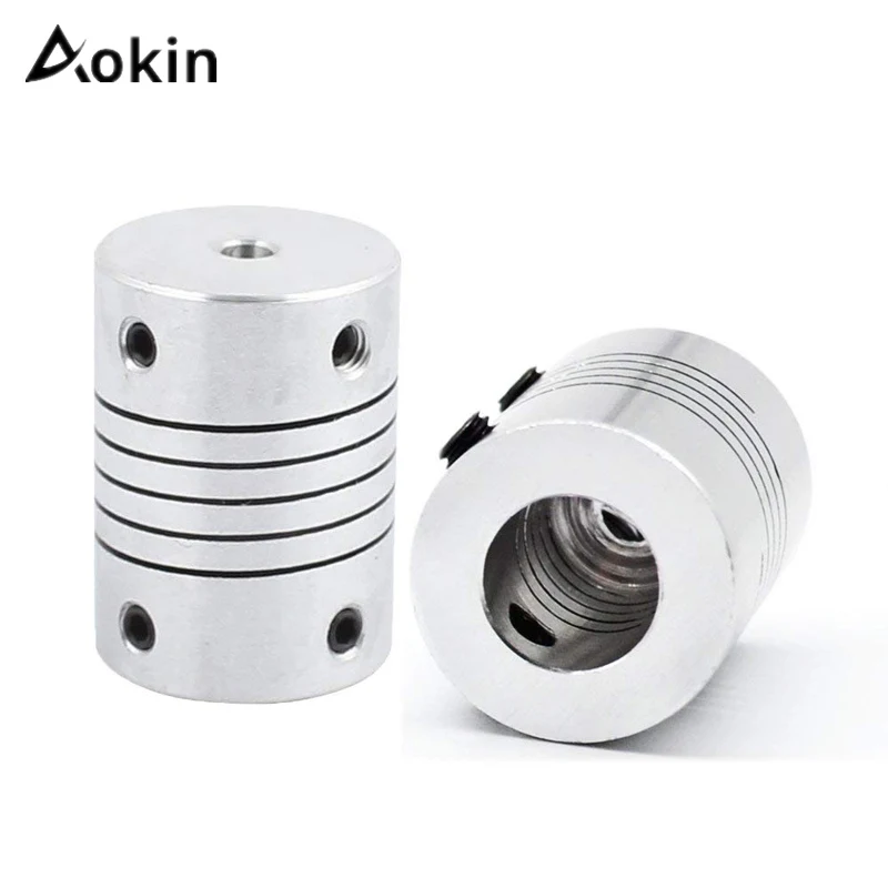 

Aokin Flexible Shaft Coupler 3D Printer 5x8x25mm Flameer Aluminum Alloy Flexible Motor Shaft Coupling 8mm To 10mm Cnc Motor Jaw