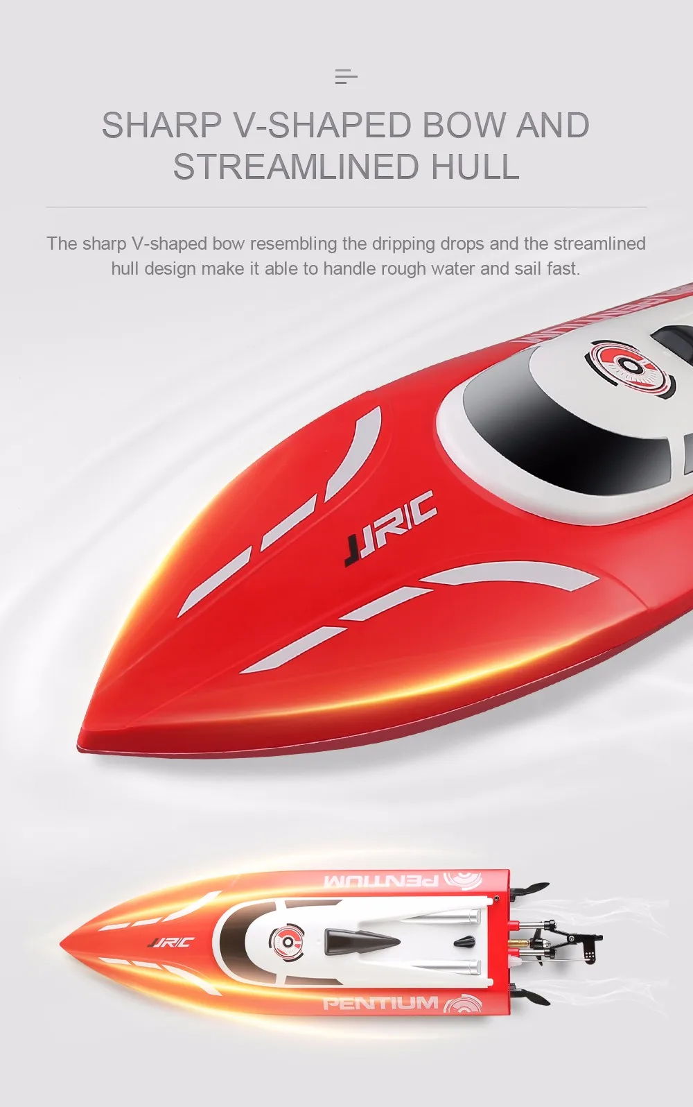 JJRC S1 S2 S3 RC лодка Скорость лодка 2,4 ГГц 2CH портативный мини-корабль с дистанционным управлением самоправые высокоскоростные игрушки 25 км/ч RC