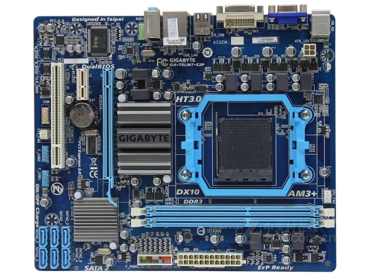 Для AMD 760G Gigabyte GA-78LMT-S2P материнская плата Socket AM3+ 760G DDR3 8GB 78LMT S2P настольная материнская плата 78LMT-S2P используется твердотельный