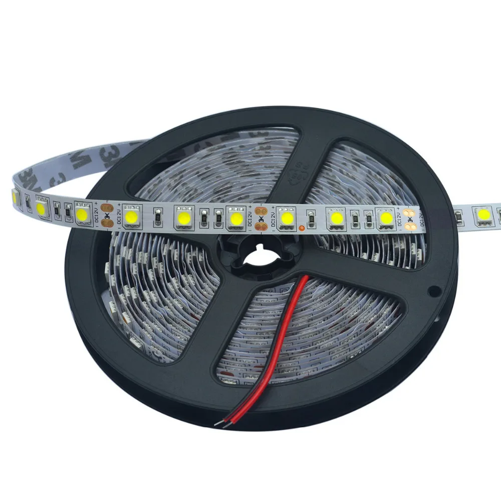 Светодиодная лента 64 Вт белая лампа 6500K 5120lm 300 5050 SMD (12 В постоянного тока/500 см)|led