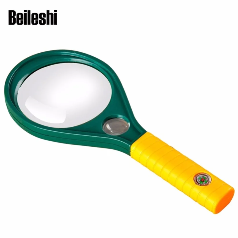 Beileshi ручная Лупа 4X 6X Увеличение HD Lupa оптические линзы увеличительное стекло