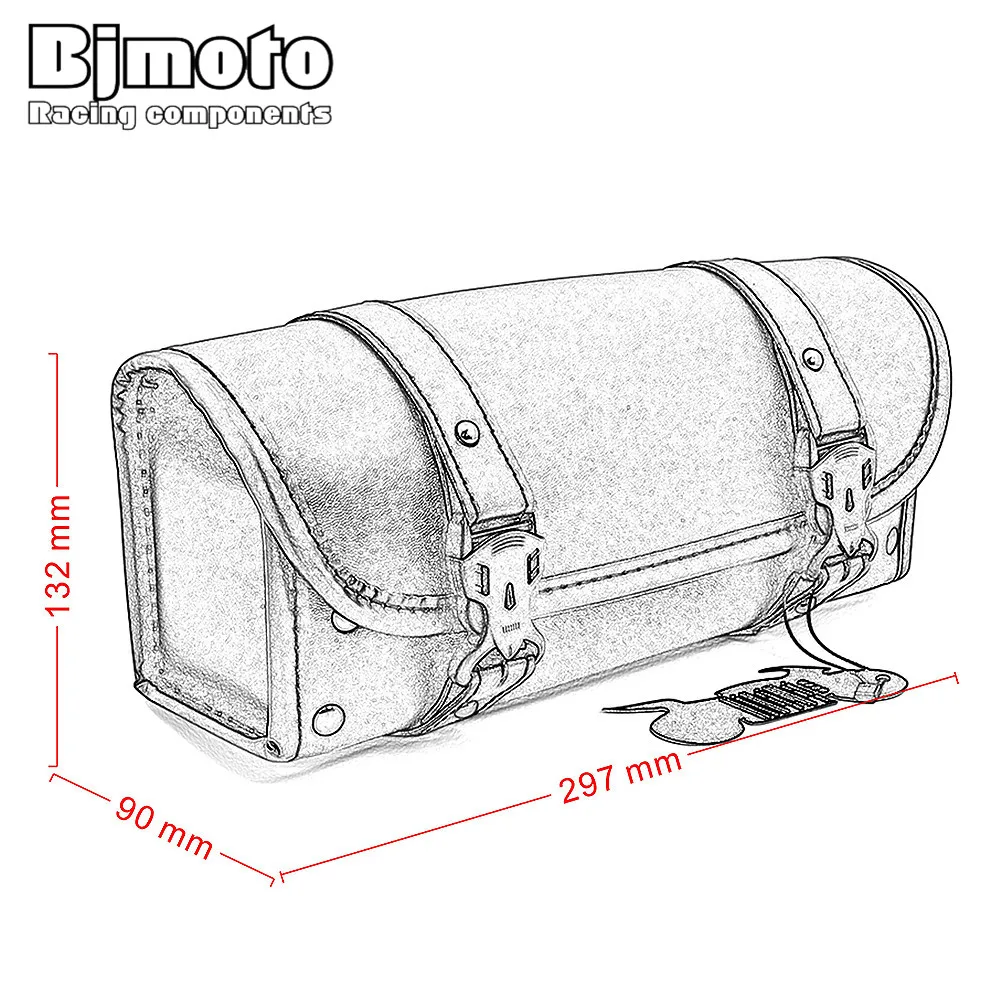 BJMOTO новая сумка для инструментов из искусственной кожи с вилкой спереди багажа