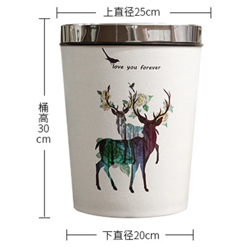 Креативный кожаный мусорный бак европейский стиль мусорные контейнеры Офисная