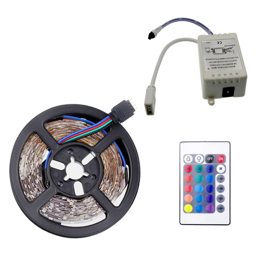 SMD 2835 rgb Светодиодная лента 12 в 5 м 60 светодиодов/м светоизлучающая Диодная