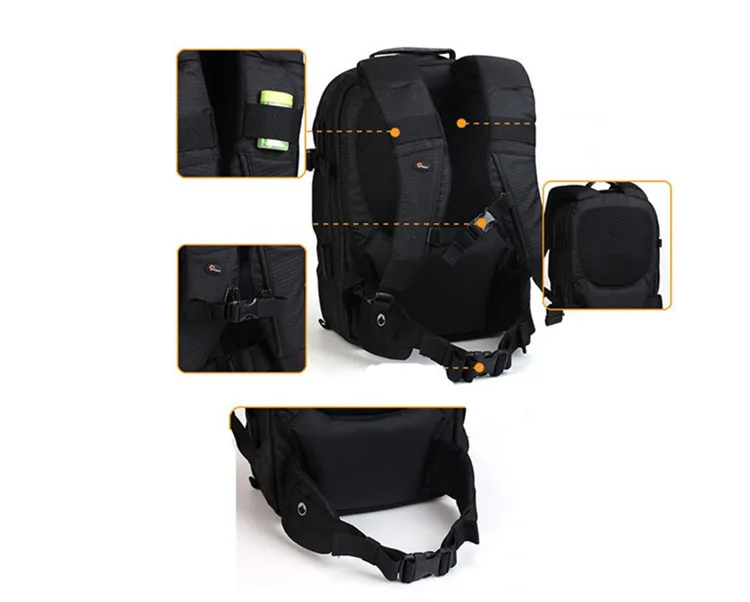 Lowepro Pro Runner 350 AW Сумка Камера сумку, все упаковывается 15,4 ноутбук с любую погоду дождевик Быстрая