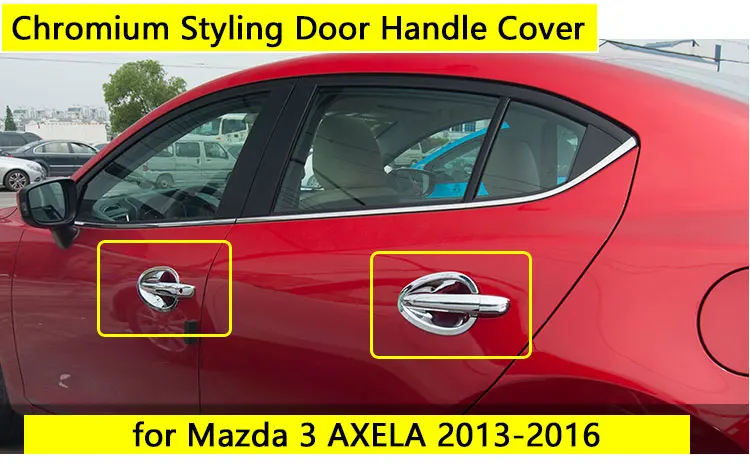 Хромированные аксессуары для Mazda 3 2013-2016 дверной ручки Axela 2014 2015 седан хэтчбек