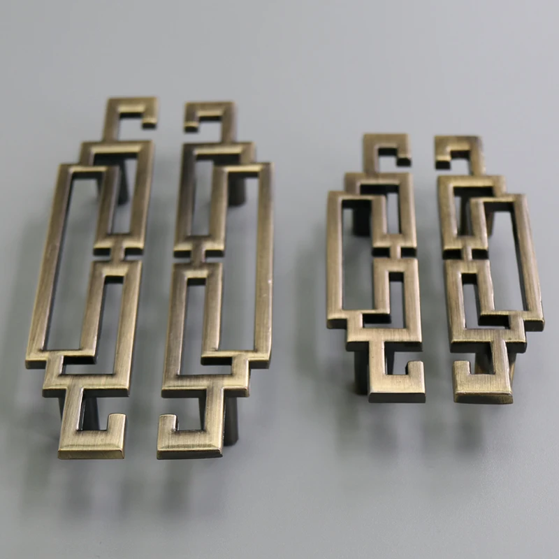 6pcs antique bronze drawer pull handle kitchen cabinet handle dresser cupboard furniture decoration hardware knobs pulls handles free global shipping