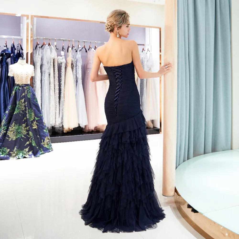 Sukienki длинное платье elbise dresses2019 Лидер продаж высокое Quarily Роскошные Тюль Русалка
