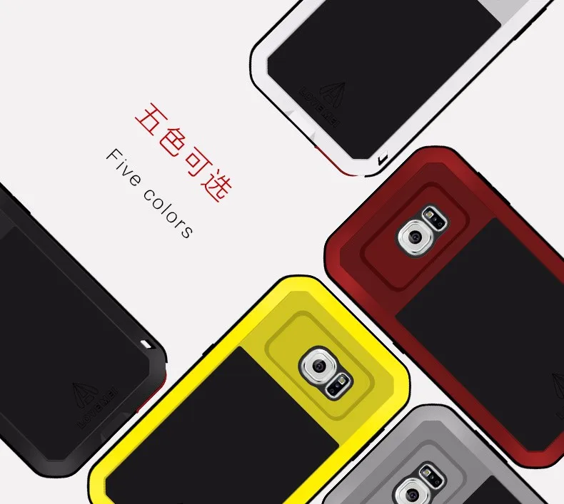 НОВЫЙ A5 2017 LOVE MEI Life водонепроницаемый металлический чехол для телефона SAMSUNG Galaxy S6