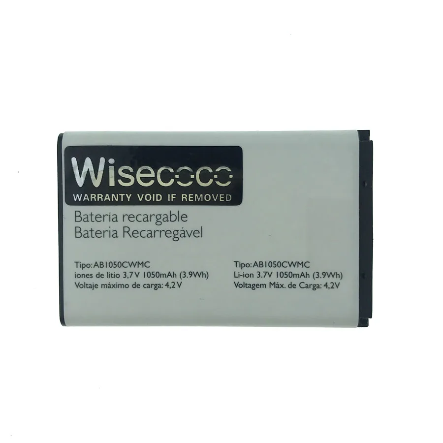 WISECOCO 1000 мАч аккумулятор для Philips E106 E103 Smart мобильный телефон AB1050CWMC AB1050GWML + номер