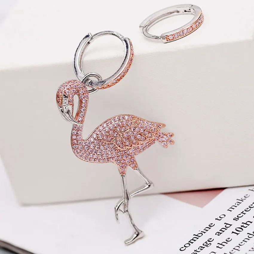 Джейн Келли несоответствие розовый Фламинго Птица полный микро кубического