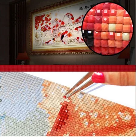 Полный квадратный 5D алмазов картина вышивка крестиком толстуха DIY Алмазная