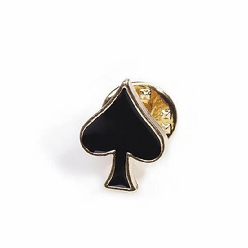 8pcs/lot Playing Cards Metal Poker Set Spade Club Pins Enamel Brooch Jewelry Brooches For Women lapel Pin Men Accessories CY001 | Украшения