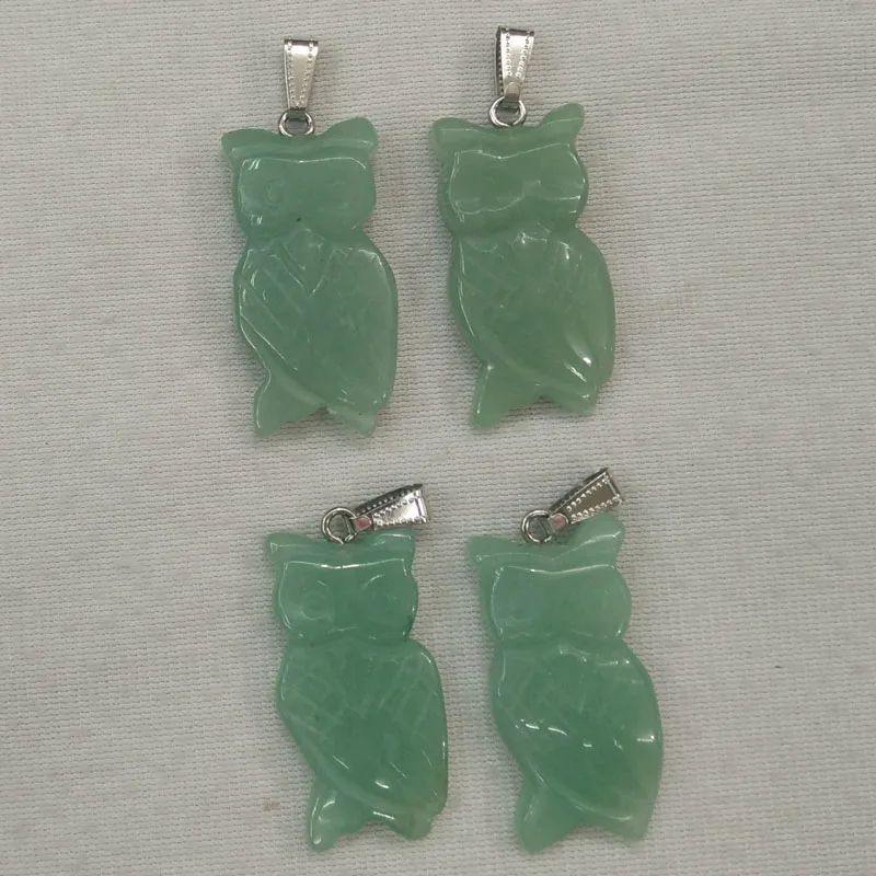 Подвеска в виде совы из авантюрина 8 шт./лот | Украшения и аксессуары
