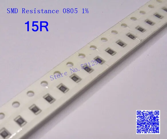 SMD сопротивление 0805 15R 15 Ом 1% 1/8 Вт чип резисторы 500 шт./лот | Электронные компоненты