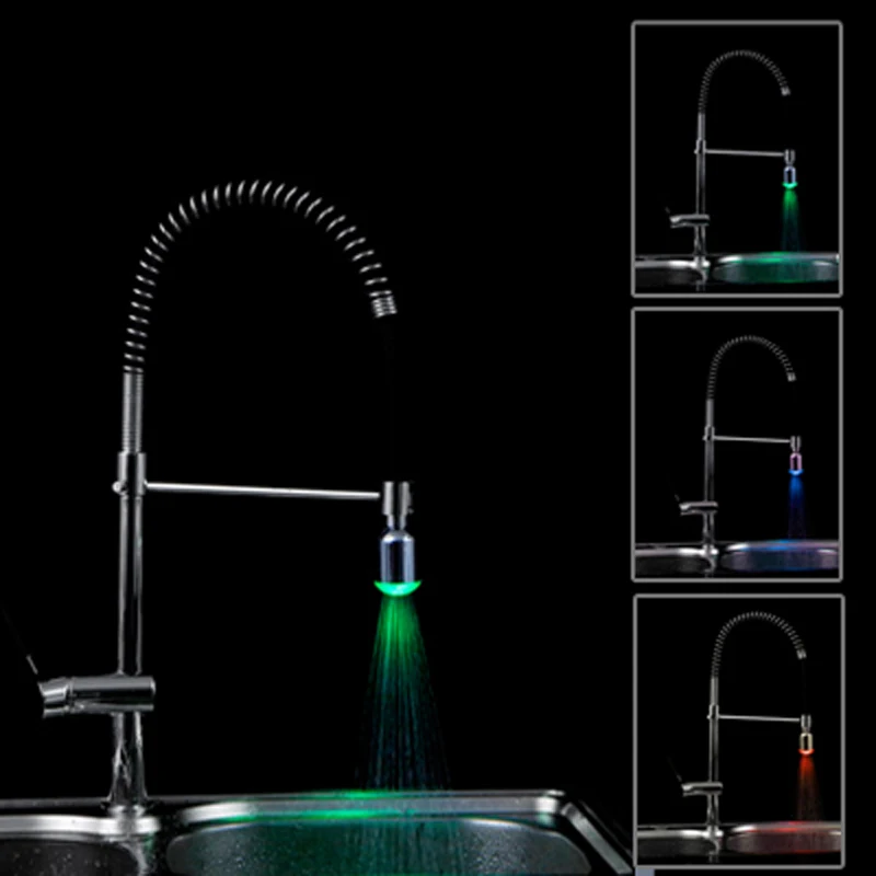 

CY8002-A20 Water Flow Recognition Multiple Colors Flashing LED Light Color Water Tap LED Faucet Light LED Shower Head