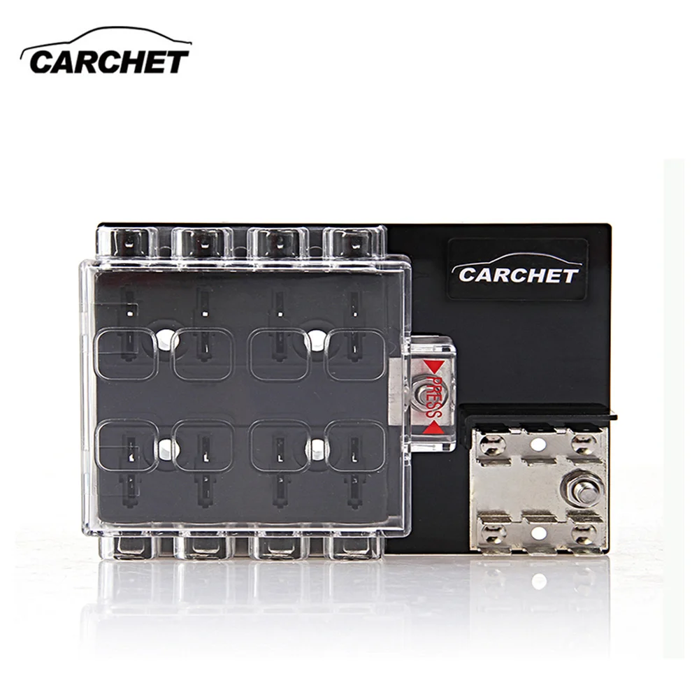 Универсальный предохранитель CARCHET 8 полосный блок держатель предохранителя с