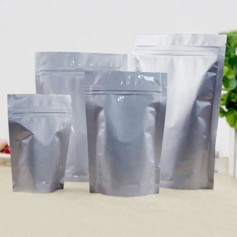 500pcs 17x24+4cm Foil Stand Up Ziplock Bags Clear Plastic Bags Pe Zip Lock Bag For Cloth/food/gift/Jewelry Packaging Display Bag