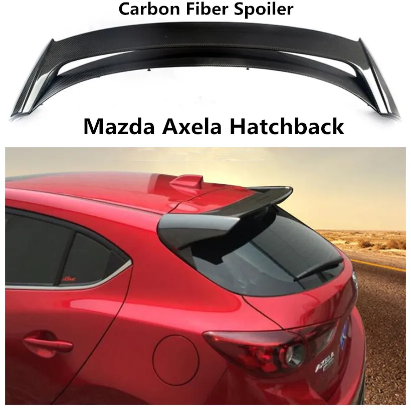 Спойлер из углеродного волокна для Mazda Axela хэтчбек 2014 15 16 17 18 2019