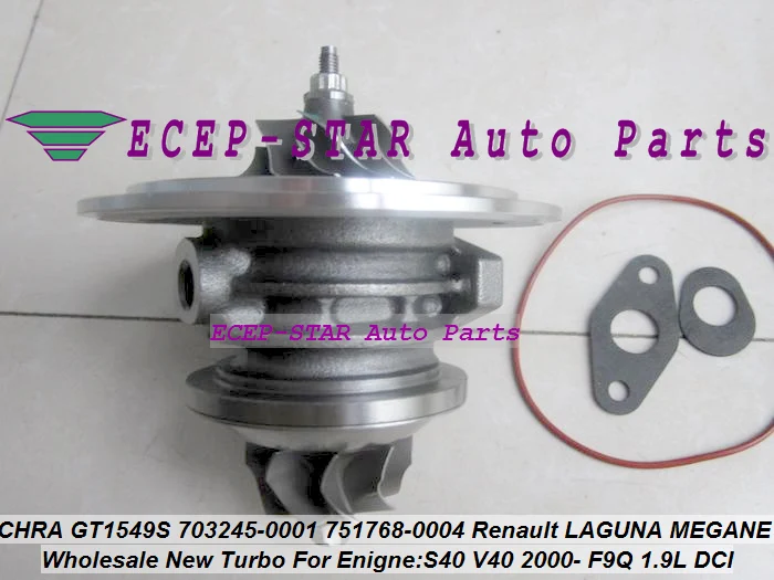 Картридж Turbo CHRA GT1549S 751768 5004S для Renault Laguna Megane Scenic Trafic Volvo S40 V40 F9Q F9Q740 1.9L 105HP|cartridge