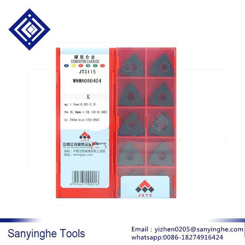 

WNMA080412 tungsten carbide internal turning tool cutting head for lathe tool, turning tip Hot sale (10PCS/box)