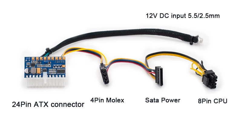 RGEEK 250P 24pin DC ATX PSU 12 В DC вход 250 Вт пиковый выходной переключатель DC-DC ATX Pico PSU MINI ITX PC источник питания для компьютера