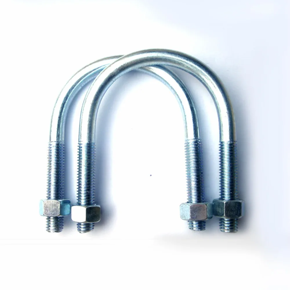 10 шт. M8 серия u-образная резьба оцинкованная углеродистая сталь u-резьба болт с 2