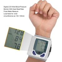 automatic digital wrist blood pressure monitor for measuring heart beat and pulse rate dia tonometer health care
