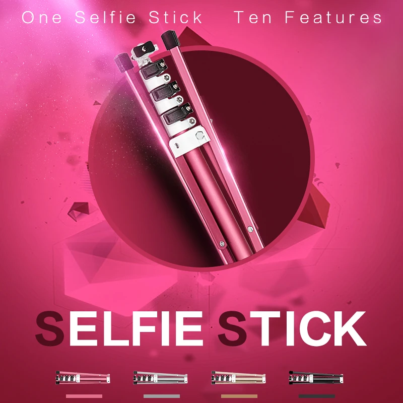 Hpusn фото портативный штатив открытый телефон Selfie Палку свет держатель ж/Bluetooth