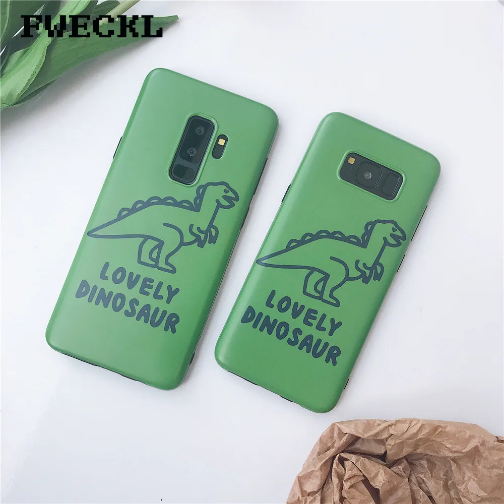 Прекрасный мультфильм Динозавр Телефон чехол для samsung Galaxy Note 8 9 S7 край S8 S9 S10 плюс