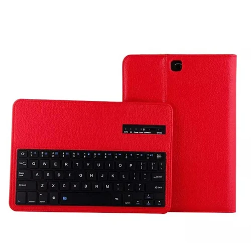 Красный Для Samsung Galaxy Tab S3 9,7 T820 T825 T550 T555 T810 T810 Беспроводной bluetooth-клавиатура случае Tablet Флип кожаный чехол подставка+ ручка - Цвет: Красный