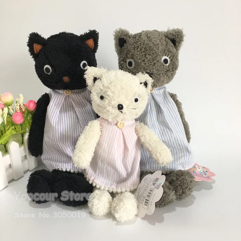 1 комплект Kawaii кошки плюшевые куклы с сменной одеждой чучело мягкие игрушки для детей девочек детские игрушки подарок(1 Кот и 2 одежды