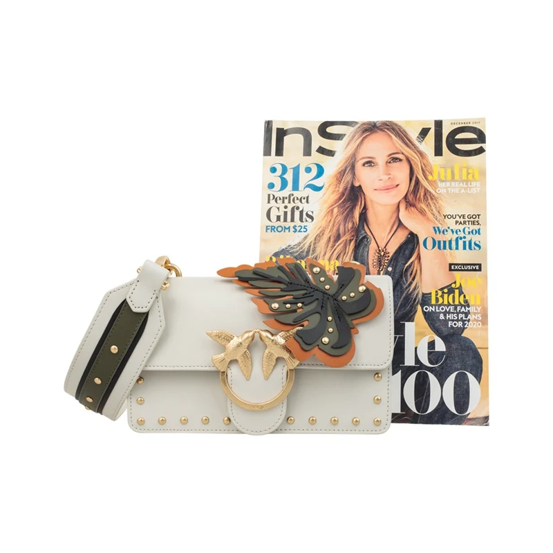 Сумка PINKO Mini Love FOGLIA 1 белая сумка 1P213C Y4J4|Сумки с ручками| |