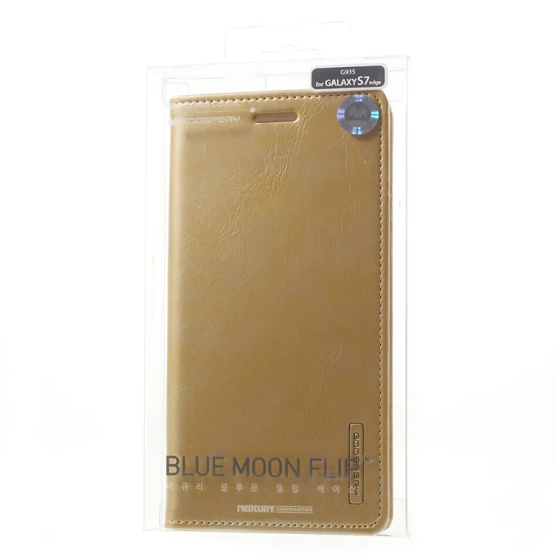 Goospery Blue Moon для samsungs7edge samsungs7 сотовый телефон сумка PU кожаный бумажник чехол Galaxy S7 Edge S7edge G935 В виде ракушки|case