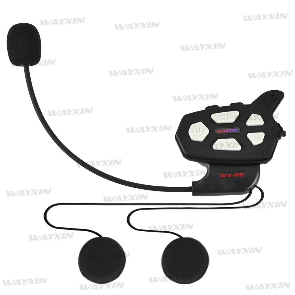 1 шт. Bluetooth интерком для мотоцикла WAYXIN R5 1000 м|intercom 1000m|moto bluetoothmotorcycle bluetooth |